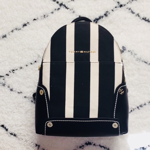 tommy hilfiger striped backpack